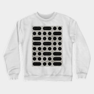 Mid-Century Modern Pattern No.15 - Black and Grey Concrete Crewneck Sweatshirt